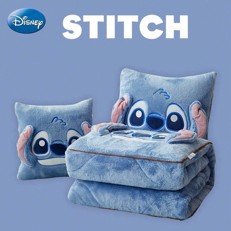 Cobertor Almofada 2 em 1 Stitch e Hello Kitty – Produto Oficial Disney