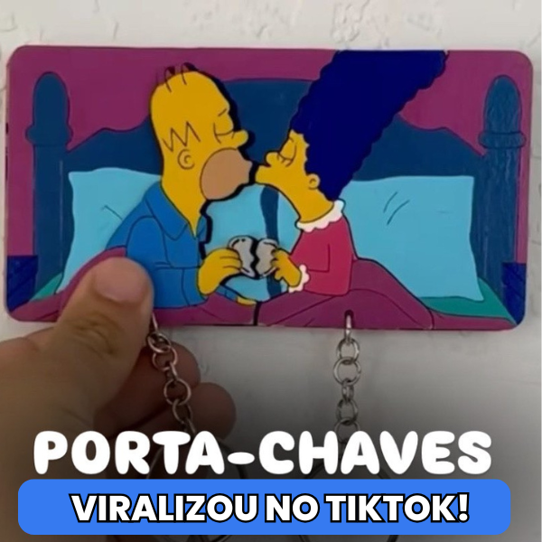 Porta Chaves Casal Os Simpsons – Oficial Disney + Fox