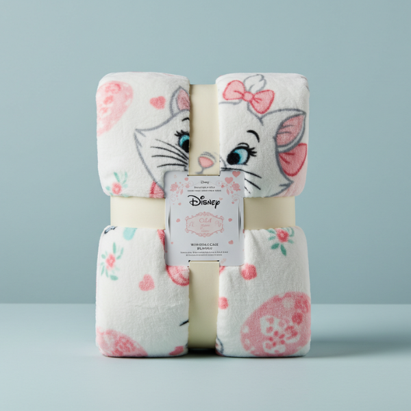 Cobertor Marie Tamanho Solteiro – Oficial Disney