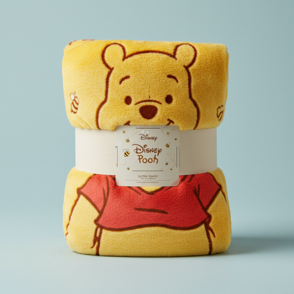 Cobertor Pooh Tamanho Solteiro – Oficial Disney