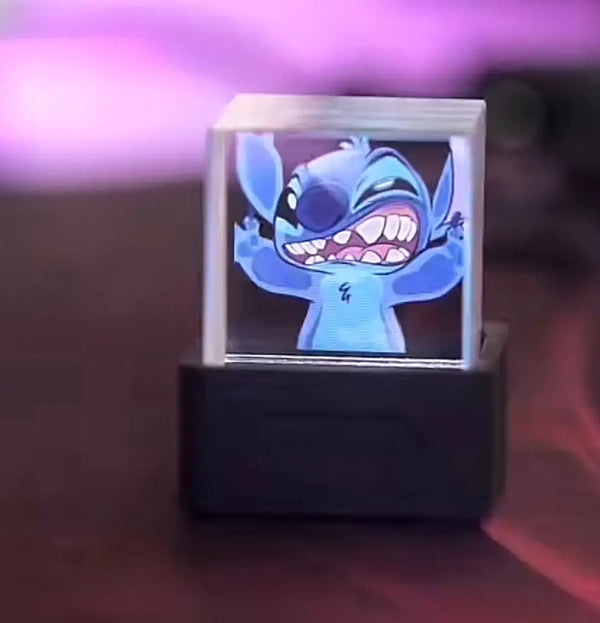 Cubo Holográfico Stitch – Produto Oficial Disney
