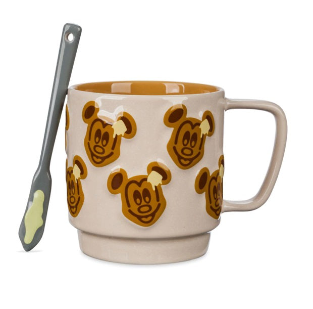CANECA DE WAFFLE MICKEY + COLHER