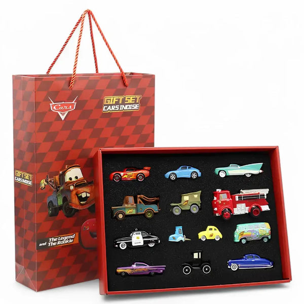 Kit 8 Miniaturas em Metal (Filme Carros) – Produto Oficial Disney