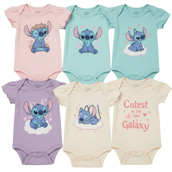 Kit 6 Bodies Stitch Feminino – Produto Disney + Carter’s
